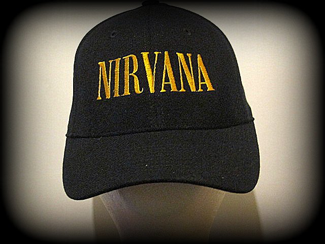 NIRVANA - Embroidered  baseball cap with Velcro back. One size fits all